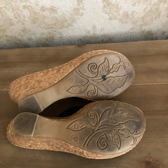 Cherokee wedges leather sandals - Picture 7 of 8